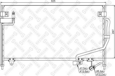 Stellox 10-45329-SX конденсатор, кондиционер на MAZDA 323 F V (BA)