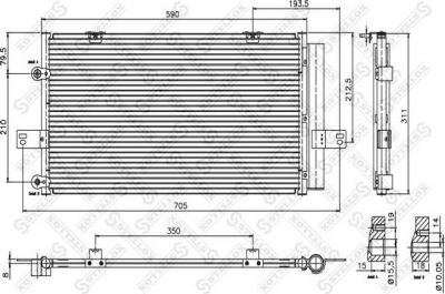 Stellox 10-45361-SX конденсатор, кондиционер на MG MG ZT- T