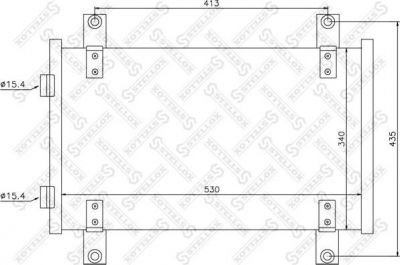STELLOX 10-45560-SX_радиатор кондиционера! Fiat Ducato, Peugeot Boxer all 02> (10-45560-SX)
