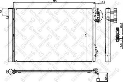 Stellox 10-45575-SX конденсатор, кондиционер на 3 купе (E92)