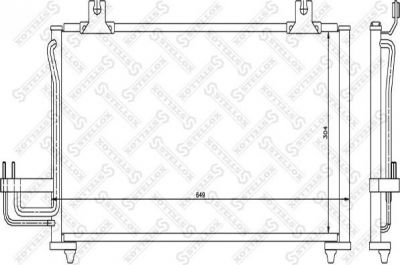 Stellox 10-45626-SX конденсатор, кондиционер на KIA SEPHIA (FA)