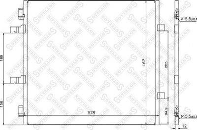 Stellox 10-45631-SX конденсатор, кондиционер на OPEL VIVARO фургон (F7)
