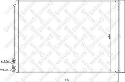 Stellox 10-45647-SX конденсатор, кондиционер на 5 Touring (F11)