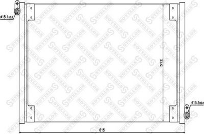 Stellox 10-45752-SX конденсатор, кондиционер на FIAT BRAVA (182)