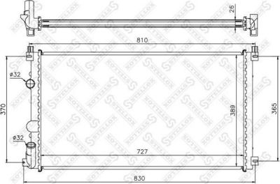STELLOX 10-26182-SX_радиатор системы охлаждения! с AC Renault Master, Nissan Interstar 1.9-2.2DC/DTi 01> (1026182SX)
