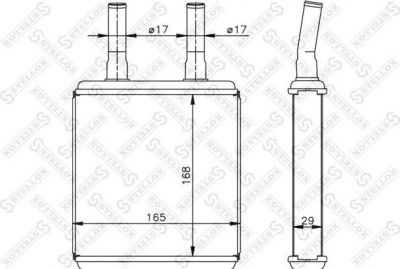 STELLOX 10-35072-SX_радиатор печки! Hyundai Elantra/Coupe/Accent 1.3/1.5 96-00 (1035072SX)