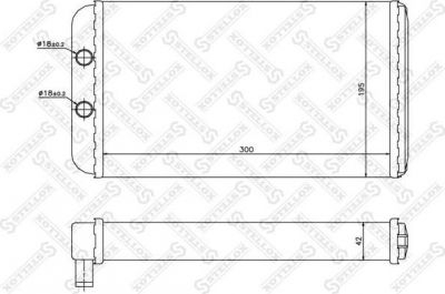 STELLOX 10-35098-SX радиатор печки! Citroen Jumper 1.9-2.5TD/Tdi/2.8HDi 94-02 (1035098SX)