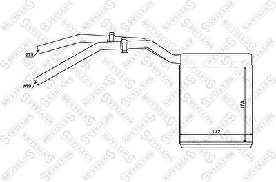 STELLOX 10-35137-SX_радиатор печки! Ford Focus/C-Max 1.4-2.0/1.8TDCi 04> (1035137SX)