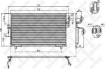 STELLOX 10-45018-SX_=AVA DN5182=NS94299=GR925204[921102F000] !радиатор конд. Nissan Primera all P10/P11 90> (1045018SX)