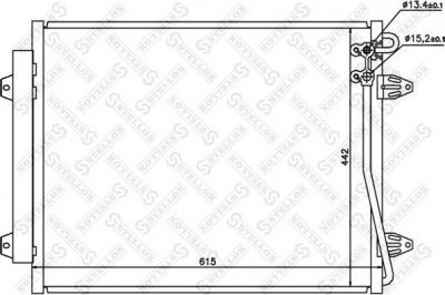 STELLOX 10-45164-SX =NS94832=VW5226=GR905644 [3C0820411B] !радиатор конд. VW (1045164SX)