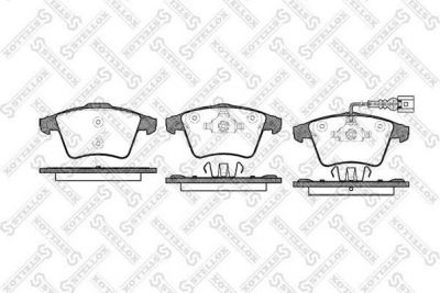 STELLOX КОМПЛЕКТ ТОРМОЗНЫХ КОЛОДОК, ДИСКОВЫЙ ТОРМОЗ (1056 001-SX)