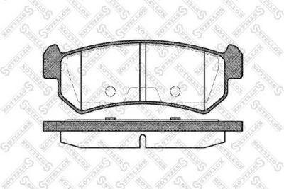 Stellox 1059 000-SX комплект тормозных колодок, дисковый тормоз на CHEVROLET LACETTI (J200)