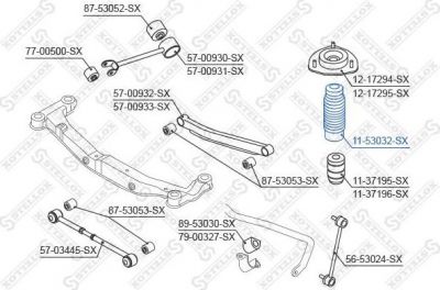 Stellox 11-53032-SX защитный колпак / пыльник, амортизатор на KIA SPORTAGE (JE_, KM_)