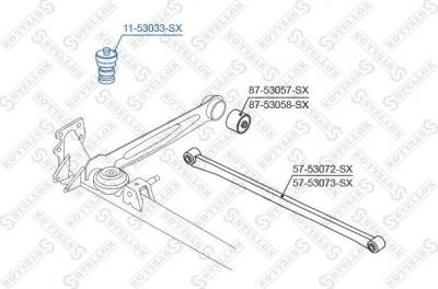 Stellox 11-53033-SX буфер, амортизация на KIA RIO универсал (DC)