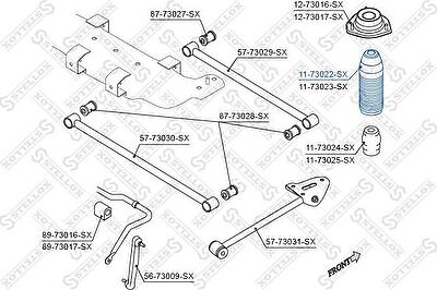 Stellox 11-73022-SX защитный колпак / пыльник, амортизатор на CHEVROLET LACETTI (J200)