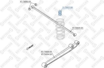 Stellox 11-73027-SX буфер, амортизация на DAEWOO MATIZ (KLYA)
