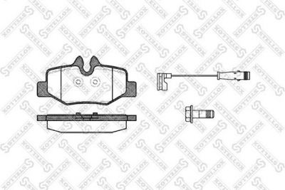 STELLOX КОМПЛЕКТ ТОРМОЗНЫХ КОЛОДОК, ДИСКОВЫЙ ТОРМОЗ (1121 002-SX)