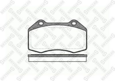 Stellox 1124 000-SX комплект тормозных колодок, дисковый тормоз на RENAULT MEGANE II (BM0/1_, CM0/1_)