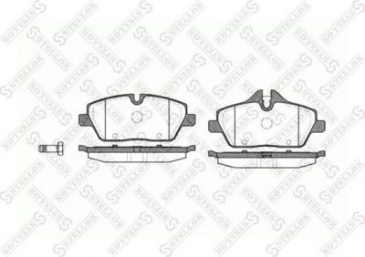 STELLOX 1142 000-SX =1131 00 !колодки дисковые п. E87 1.6i/1.8D 04> (1142000SX)