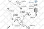 Stellox 12-73011-SX опора стойки амортизатора на CHEVROLET EPICA (KL1_)