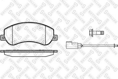 Stellox 1261 002L-SX комплект тормозных колодок, дисковый тормоз на FORD TRANSIT c бортовой платформой/ходовая часть