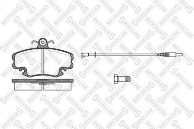 STELLOX КОМПЛЕКТ ТОРМОЗНЫХ КОЛОДОК, ДИСКОВЫЙ ТОРМОЗ (152 002-SX)