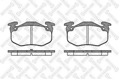 STELLOX КОМПЛЕКТ ТОРМОЗНЫХ КОЛОДОК, ДИСКОВЫЙ ТОРМОЗ (155 050-SX)