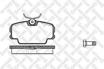STELLOX КОМПЛЕКТ ТОРМОЗНЫХ КОЛОДОК, ДИСКОВЫЙ ТОРМОЗ (156 010-SX)