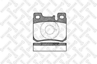 Stellox 168 020B-SX комплект тормозных колодок, дисковый тормоз на MERCEDES-BENZ C-CLASS универсал (S202)