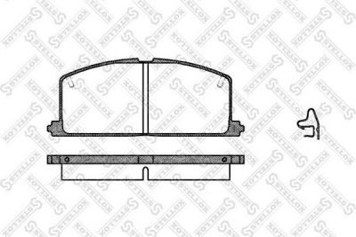 Stellox 178 004-SX комплект тормозных колодок, дисковый тормоз на TOYOTA COROLLA Liftback (_E8_)