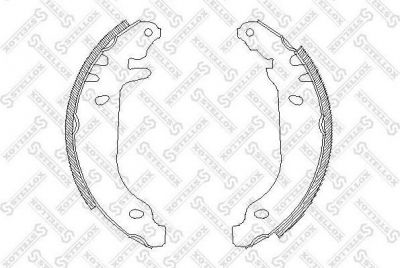 Stellox 180 100-SX комплект тормозных колодок на RENAULT CLIO I (B/C57_, 5/357_)