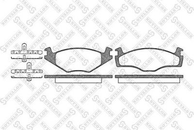 Stellox 182 000-SX комплект тормозных колодок, дисковый тормоз на VW SCIROCCO (53B)