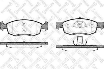 Stellox 183 032L-SX комплект тормозных колодок, дисковый тормоз на RENAULT LOGAN I универсал (KS_)