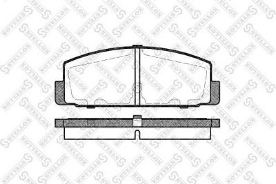 Stellox 190 030BL-SX комплект тормозных колодок, дисковый тормоз на MAZDA 626 V Hatchback (GF)