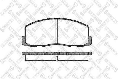 Stellox 199 000-SX комплект тормозных колодок, дисковый тормоз на MITSUBISHI LANCER IV (C6_A, C7_A)