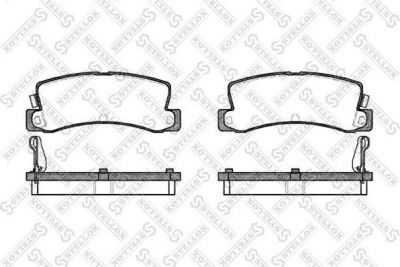 STELLOX КОМПЛЕКТ ТОРМОЗНЫХ КОЛОДОК, ДИСКОВЫЙ ТОРМОЗ (225 004-SX)