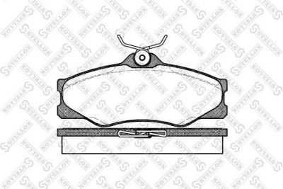 STELLOX КОМПЛЕКТ ТОРМОЗНЫХ КОЛОДОК, ДИСКОВЫЙ ТОРМОЗ (234 000B-SX)