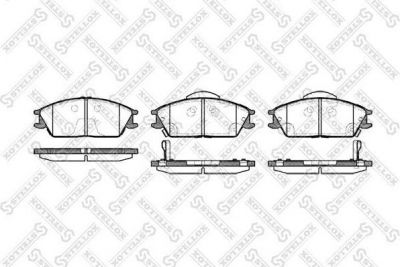 Stellox 235 022L-SX комплект тормозных колодок, дисковый тормоз на HYUNDAI ACCENT II седан (LC)