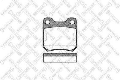 Stellox 250 000-SX комплект тормозных колодок, дисковый тормоз на OPEL OMEGA A (16_, 17_, 19_)