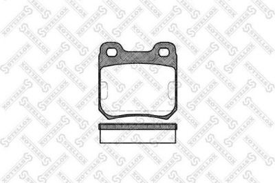 Stellox 250 010-SX комплект тормозных колодок, дисковый тормоз на OPEL OMEGA A (16_, 17_, 19_)