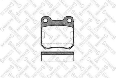 Stellox 250 040-SX комплект тормозных колодок, дисковый тормоз на OPEL OMEGA A (16_, 17_, 19_)