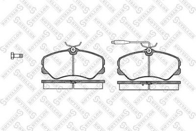 STELLOX КОМПЛЕКТ ТОРМОЗНЫХ КОЛОДОК, ДИСКОВЫЙ ТОРМОЗ (273 002-SX)