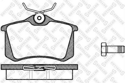 Stellox 274 000B-SX комплект тормозных колодок, дисковый тормоз на VW PASSAT Variant (3A5, 35I)