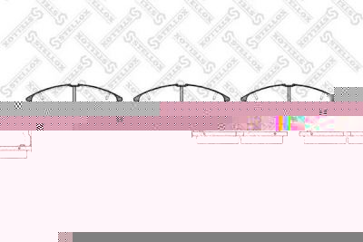 Stellox 284 002-SX комплект тормозных колодок, дисковый тормоз на MAZDA 626 III Station Wagon (GV)