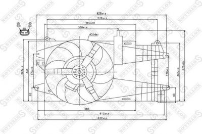 Stellox 29-99058-SX вентилятор, охлаждение двигателя на FIAT PUNTO (188)