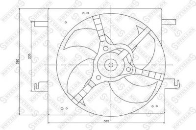 Stellox 29-99070-SX вентилятор, охлаждение двигателя на FORD KA (RB_)