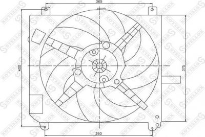 Stellox 29-99112-SX вентилятор, охлаждение двигателя на FIAT MAREA (185)