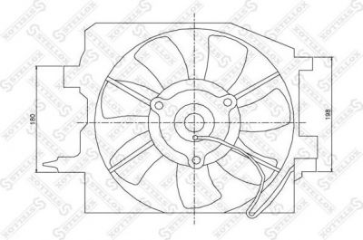 Stellox 29-99147-SX вентилятор, охлаждение двигателя на MAZDA 323 F VI (BJ)