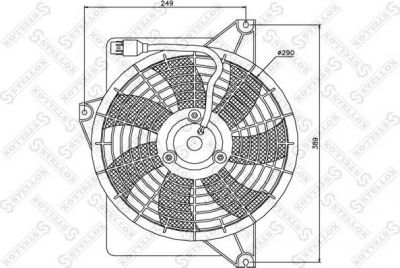 Stellox 29-99190-SX вентилятор, охлаждение двигателя на HYUNDAI MATRIX (FC)