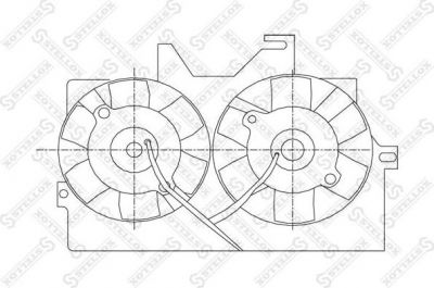 Stellox 29-99199-SX вентилятор, охлаждение двигателя на FORD TRANSIT c бортовой платформой/ходовая часть (E_ _)